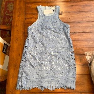Light blue Lovers and Friends lace dress